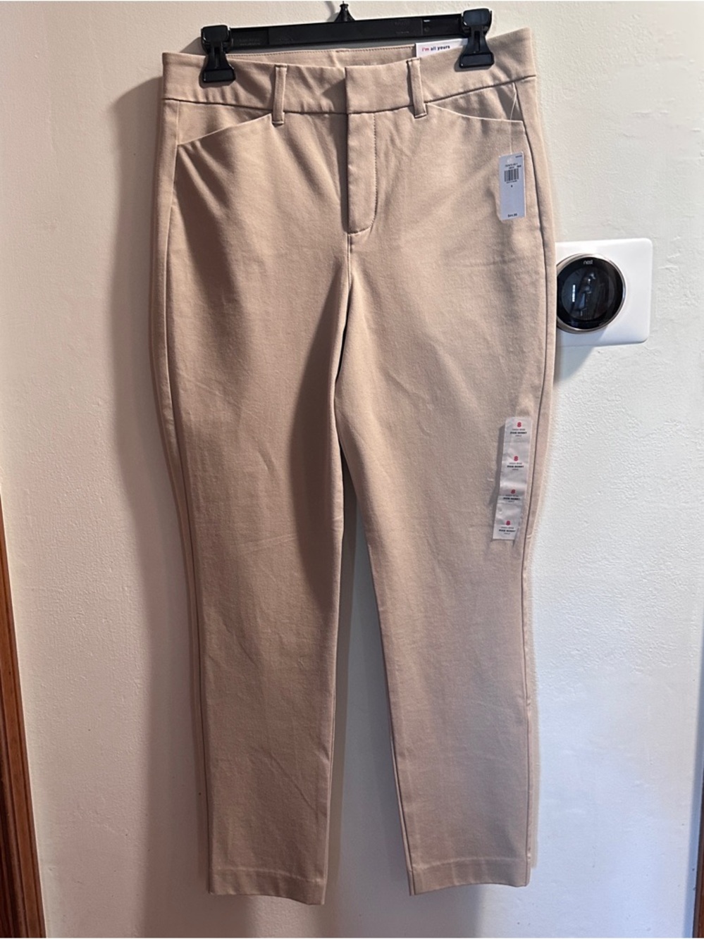 Old Navy Pixie Skinny High Rise Ankle Pants - Light Taupe